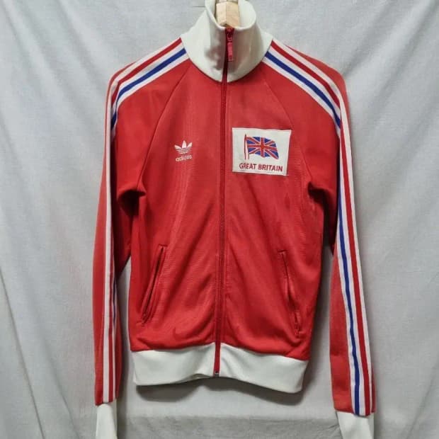 아디다스 빨간색 트랙탑 져지 XS