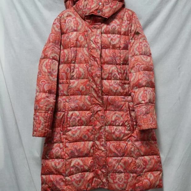 오일릴리 페이즐리 롱 패딩 코트M