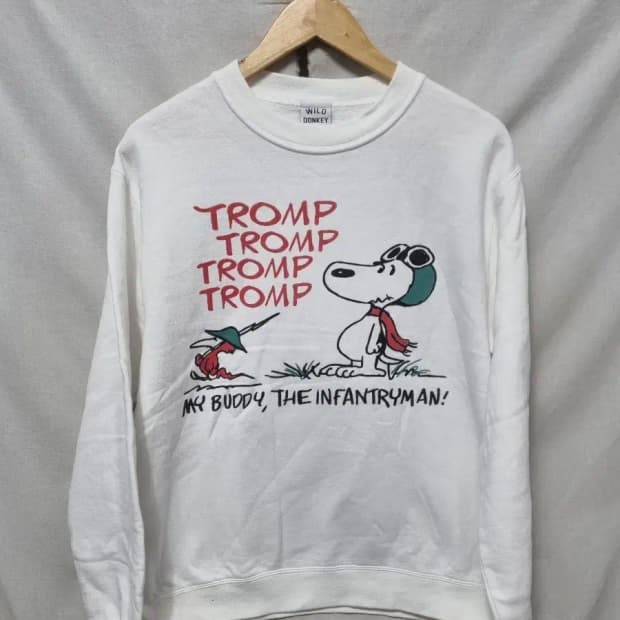 와일드동키 스누피 맨투맨 티셔츠 S