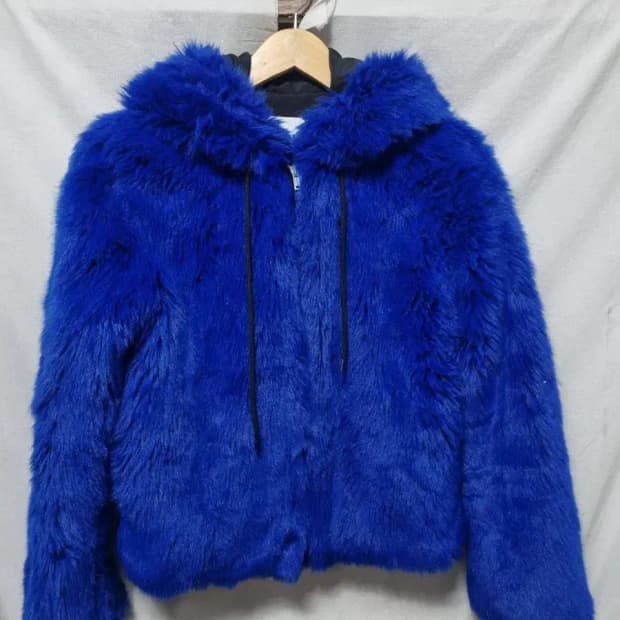 MSGM 퍼 후드 숏 자켓 38