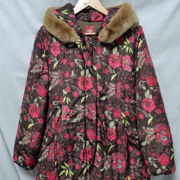 오일릴리 퍼 패딩 점퍼 90