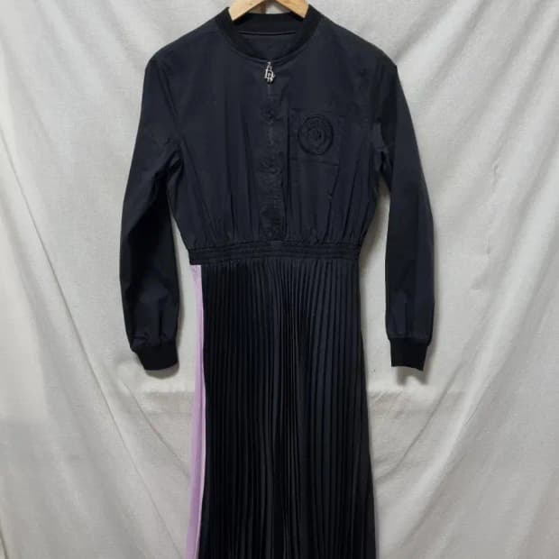 듀엘 플리츠 롱 원피스 90