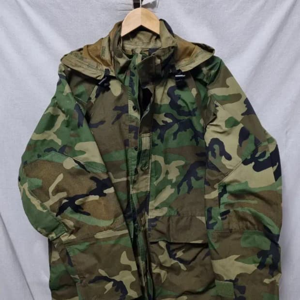 미군 밀리터리 카모 야상 자켓 100~