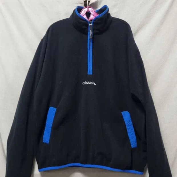 아디다스 플리스 하프집업 2XL