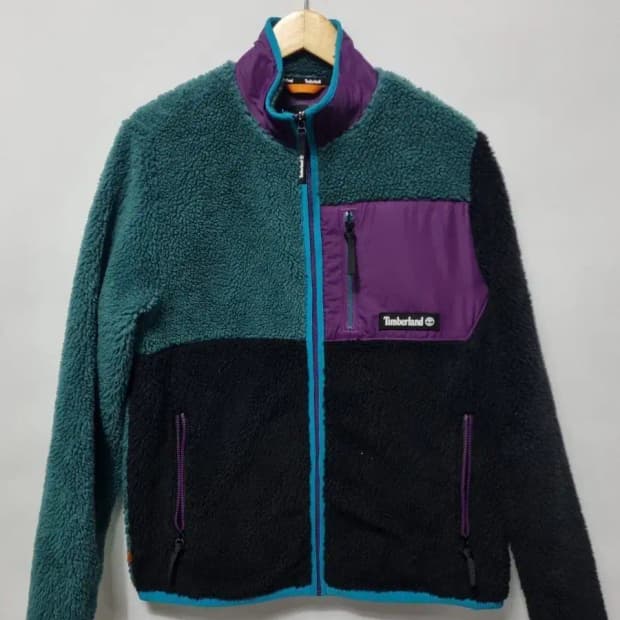 팀버랜드 컬러 블록 플리스 자켓 M