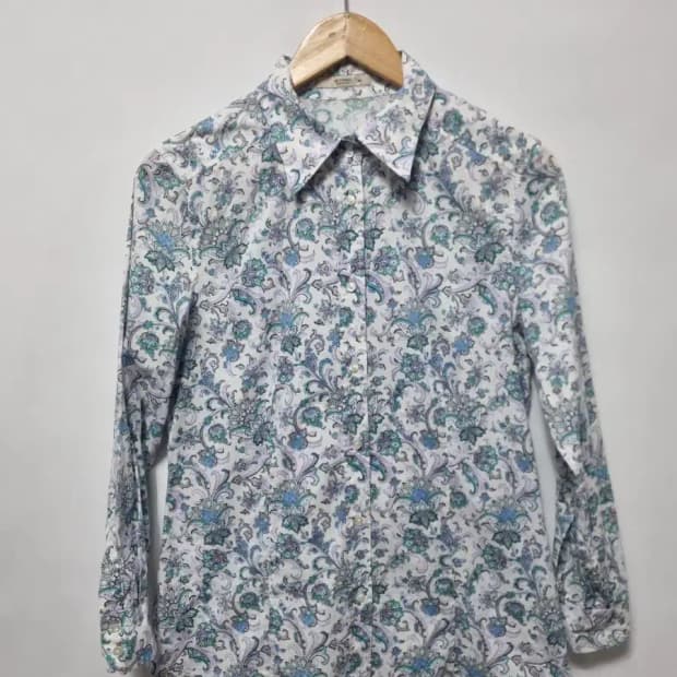 에트로 패턴 셔츠 블라우스 90