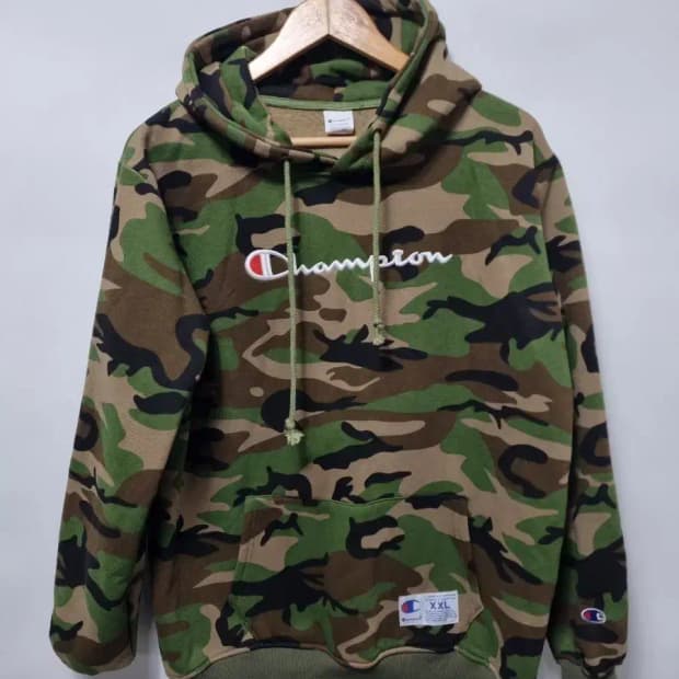 챔피온 카모플라쥬 후드티 100