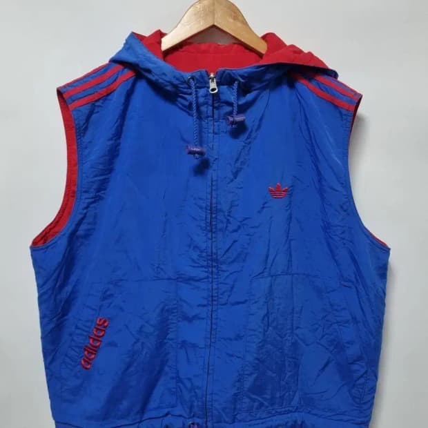 아디다스 오리지널 리버시블 후드 조끼 110