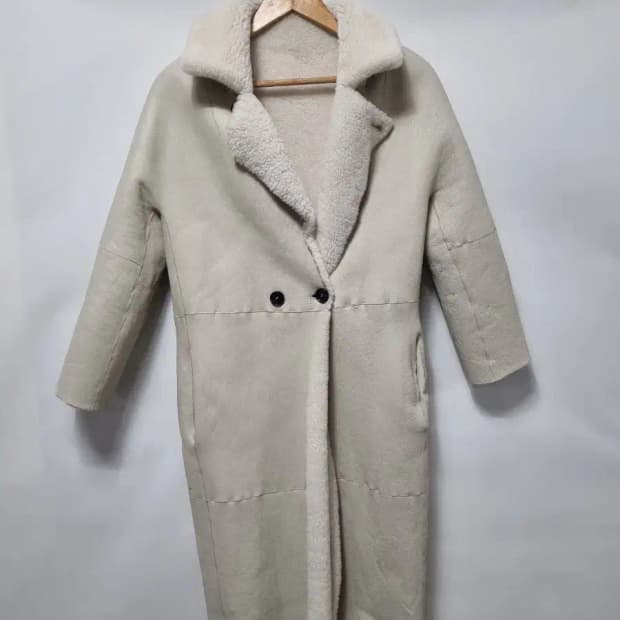 마쥬 무스탕 양모 양면 코트 자켓 36