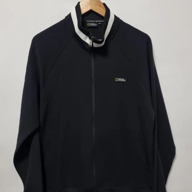 내셔널지오그래픽 블랙 트랙 자켓 105