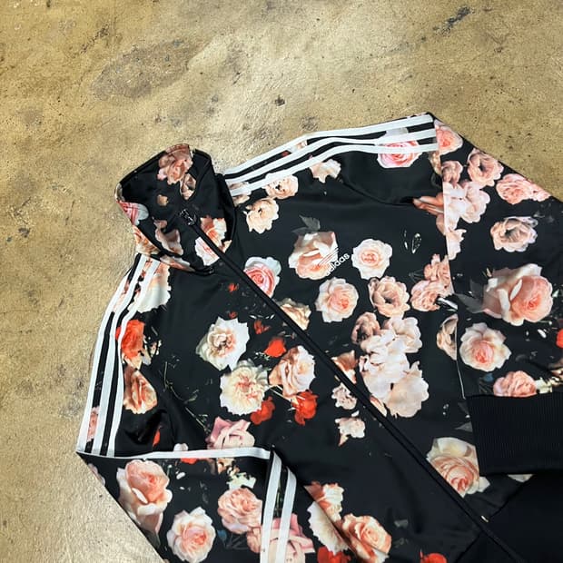 [정품/100] 아디다스 플라워 후드 져지 트랙탑 b16