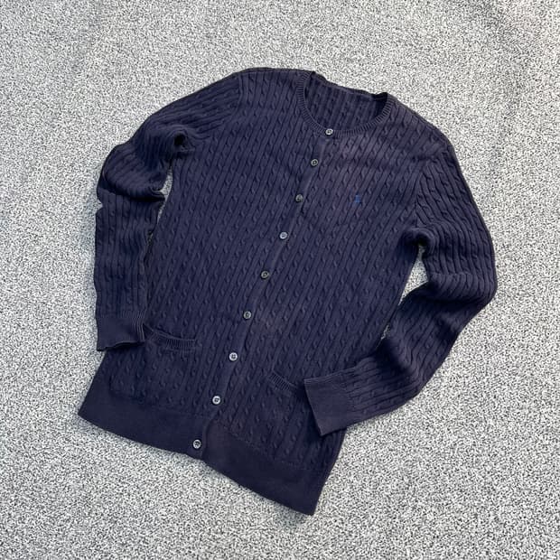 실측확인 폴로랄프로렌 여성 케이블 가디건 0320M