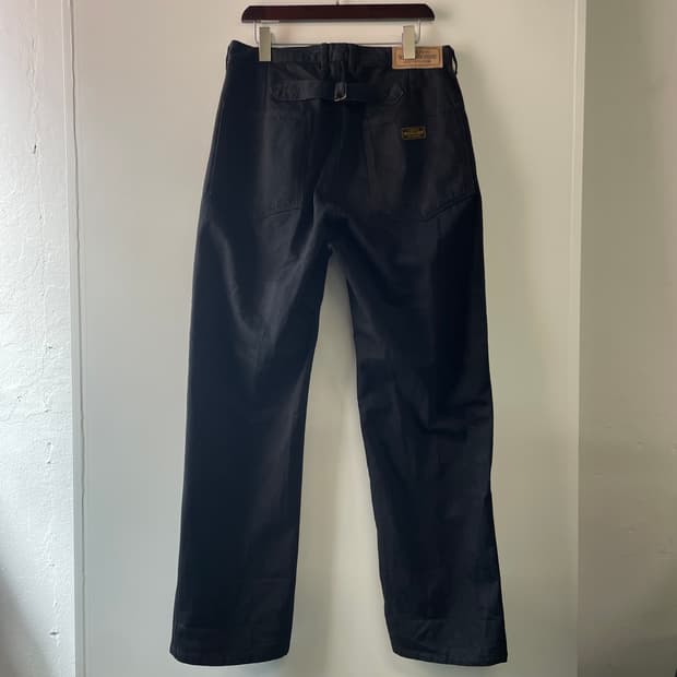 네이버후드 유틸리티 신치백 블랙 데님팬츠