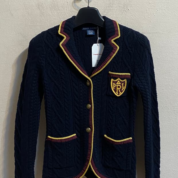 폴로 랄프로렌 크레스트 케이블 니트 가디건