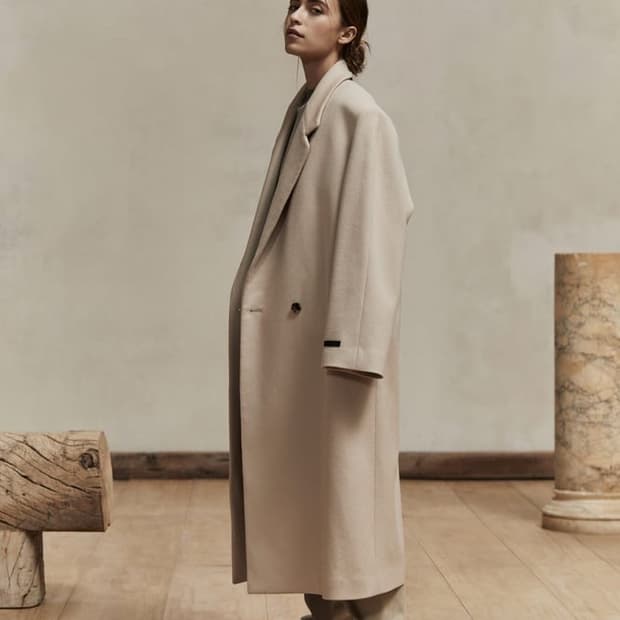 피어오브갓 이터널 컬렉션 더블브레스티드 울 오버코트 베이지