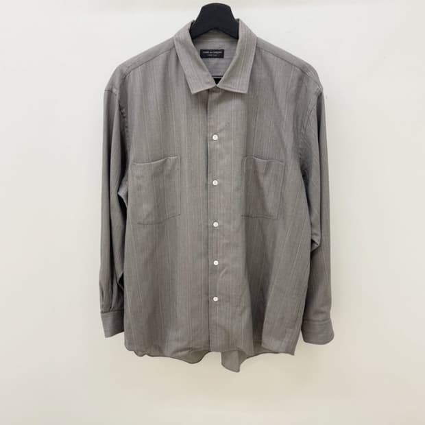 00s 꼼데가르송 옴므플러스 오버 사이즈 스트라이프 셔츠