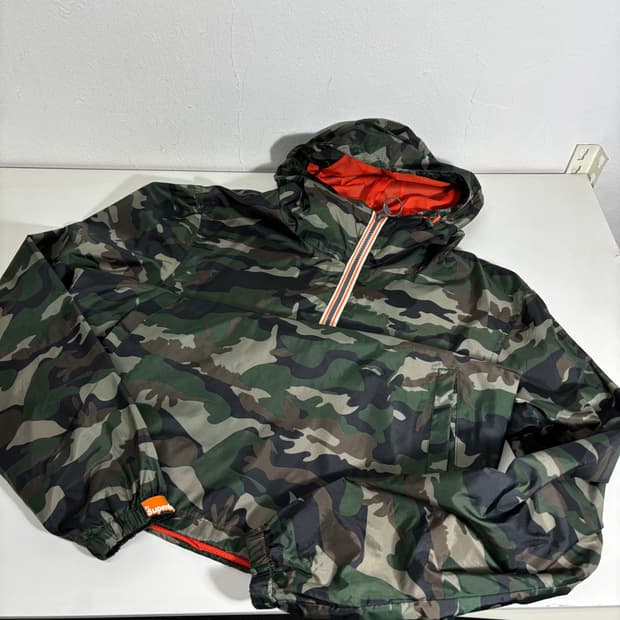 S 슈퍼드라이 카모블라쥬 아노락 후드바막