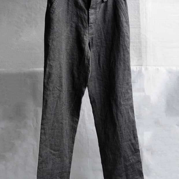 블랙멀 잉크 코팅 트라우져 팬츠(M)