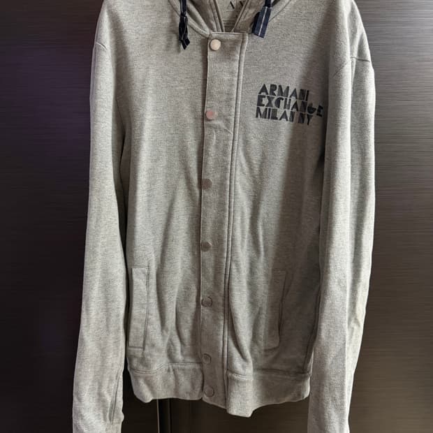 알마니 익스체인지 그레이 후드집업 S