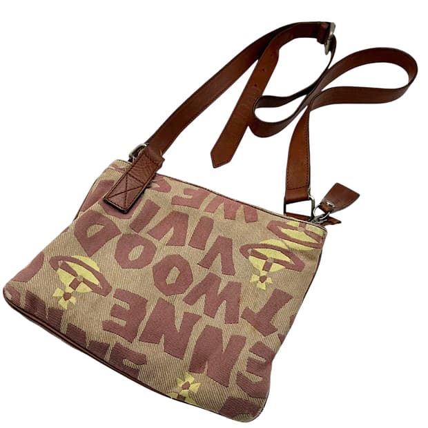 비비안 웨스트우드 캔버스 오브 숄더백