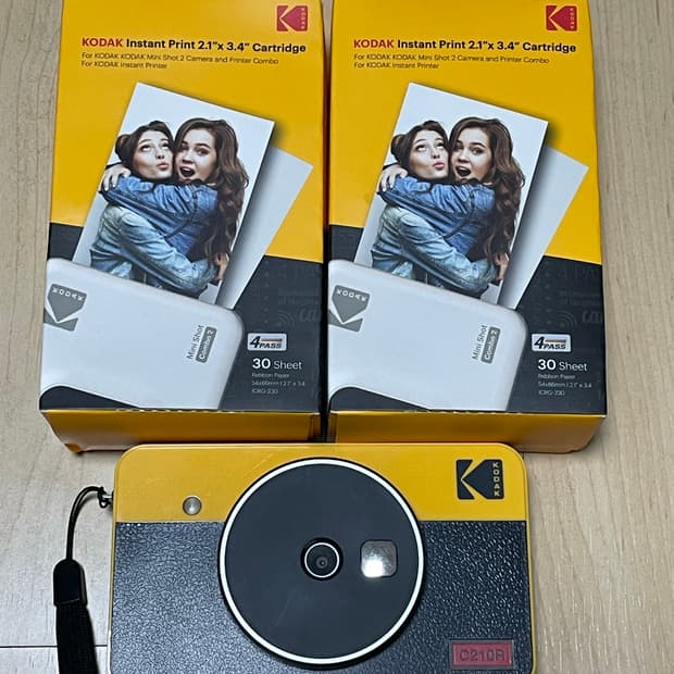코닥 미니샷 C210R 옐로우 즉석카메라 & 카트리지