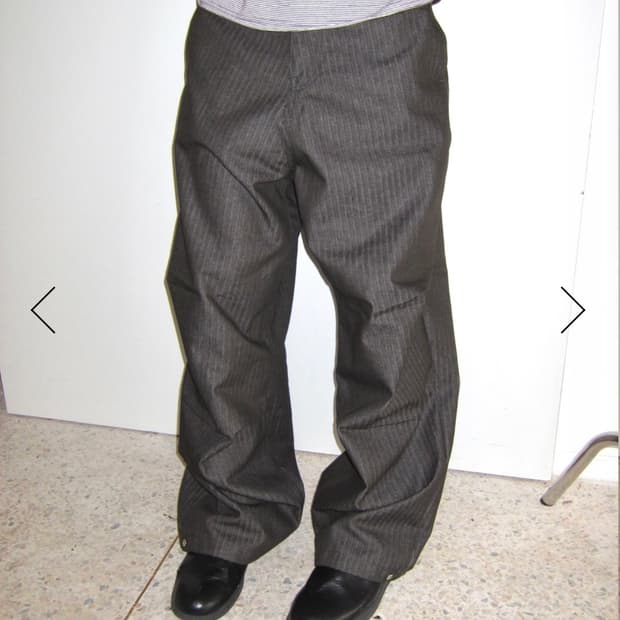 리이리 헤링본 스트라이프 팬츠