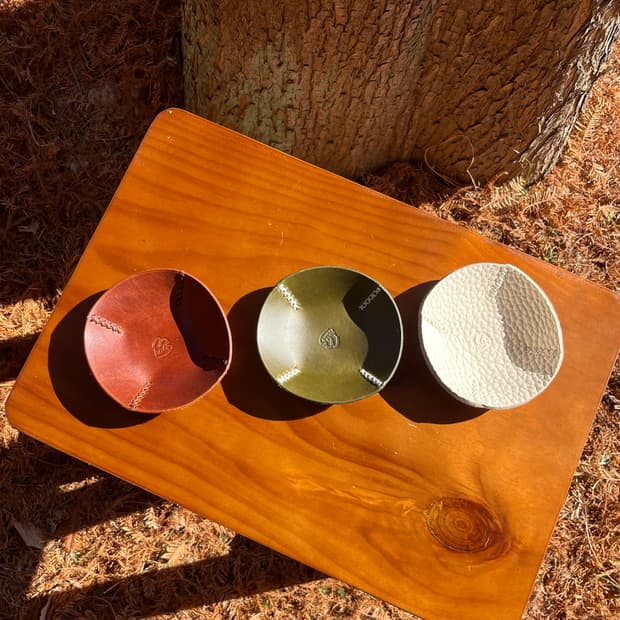 Leather plates (circle type)