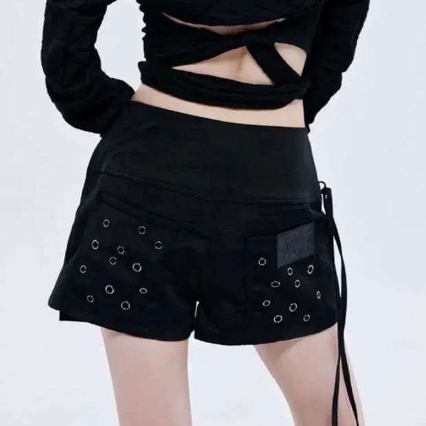 공일공사 아일렛 쇼츠 팬츠