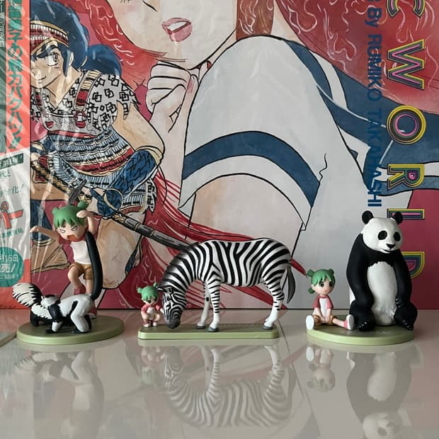 요츠바랑 흑백동물원 피규어 세트