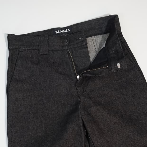 써네이 다크 스트레이트 데님팬츠