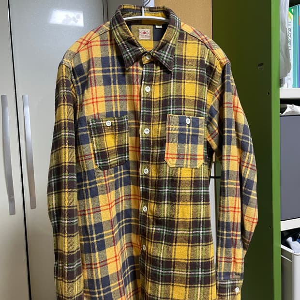 슈가케인 체크무늬 셔츠