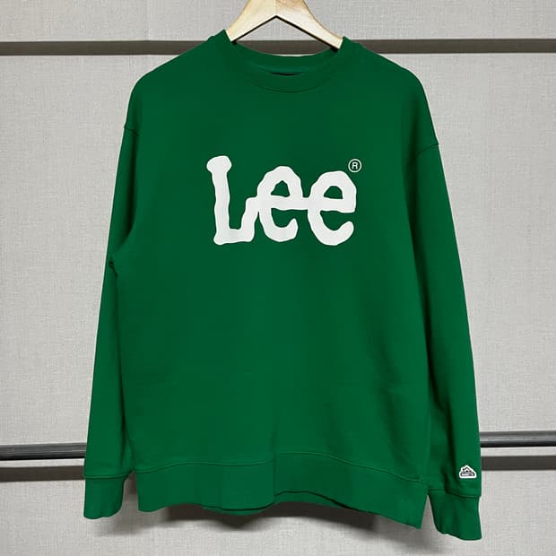 Lee 리 그린 맨투맨 M
