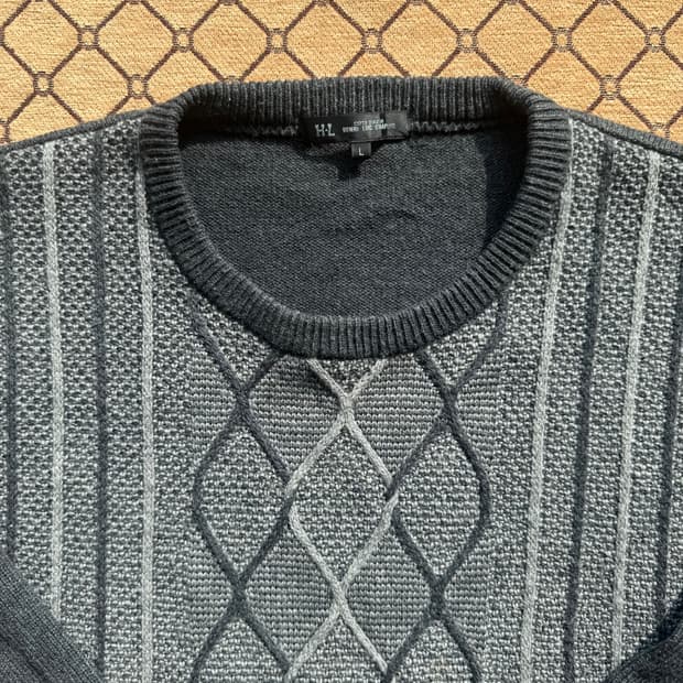 그레이 빈티지 니트