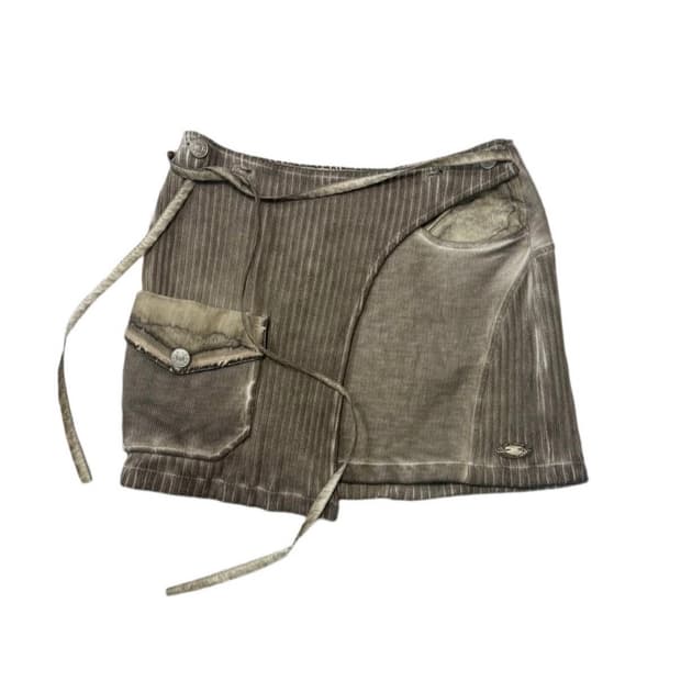 Grailz 루나 니트 바이커 스커트