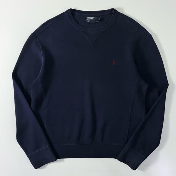 Polo  폴로 랄프로렌 자수 코튼 네이비 맨투맨  