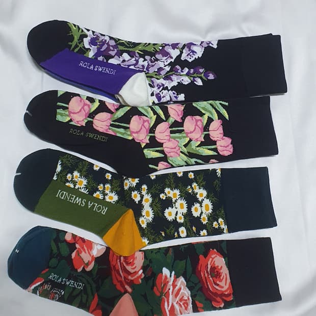 꽃패턴 양말