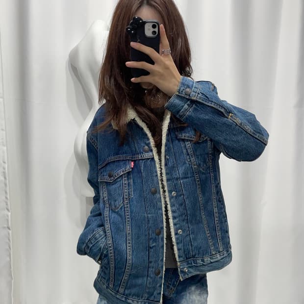 🎸Levi's 중청 데님 쉐르파 자켓🎸
