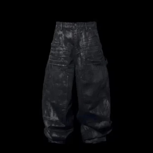 [2] 에모스탠스클럽 코티드 와이드 카펜터 배기진 