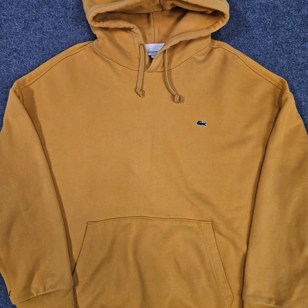라코스테 헤비코튼 베이직 후드 풀오버 급처