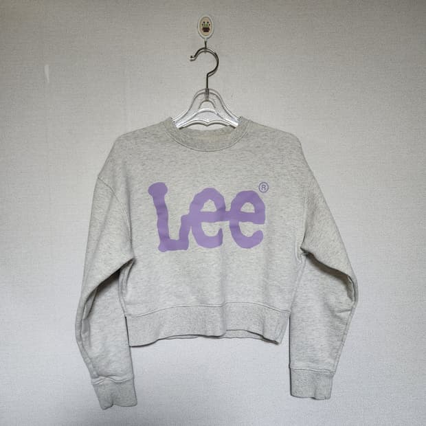 Lee 크롭 맨투맨 S