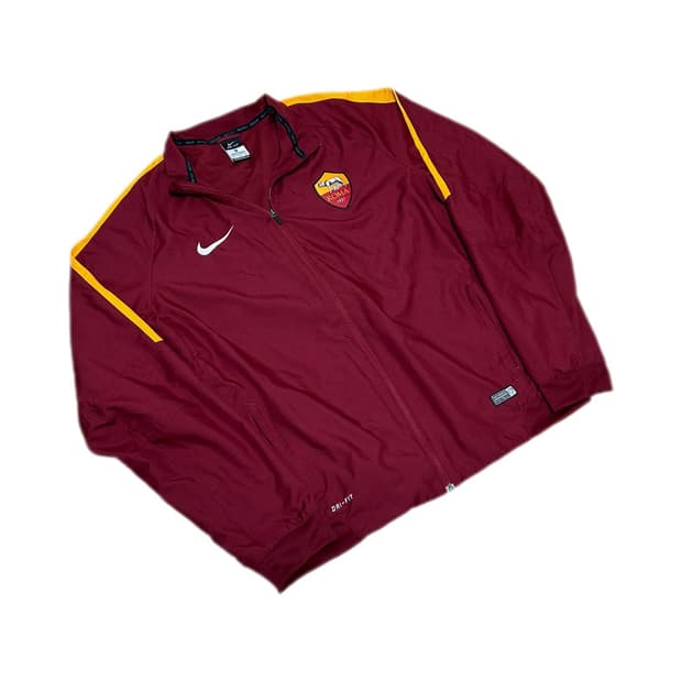 나이키 드라이핏 AS로마 버건디 트랙탑 져지