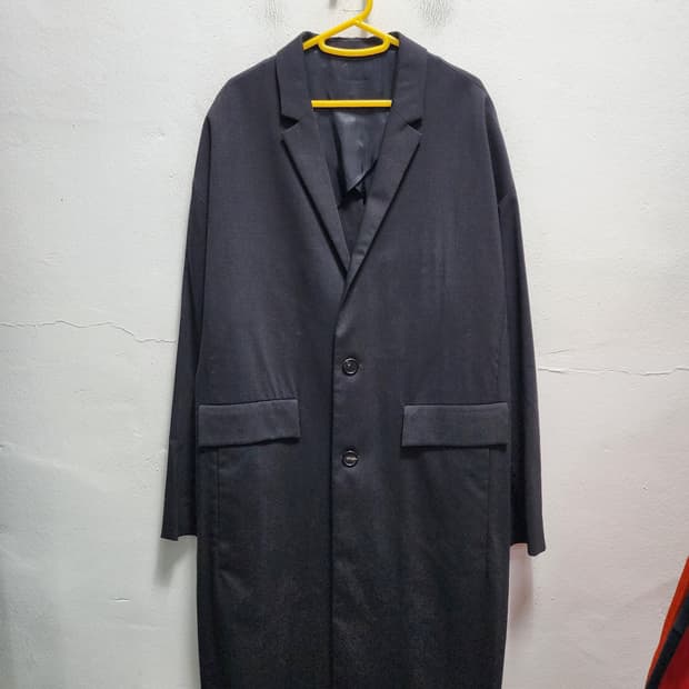 준지 간절기 싱글코트 블랙