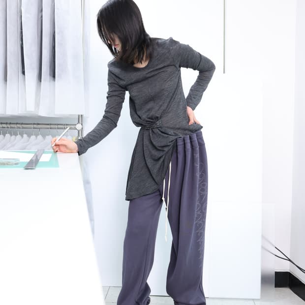 울리카 상투스 curtain jersey pants