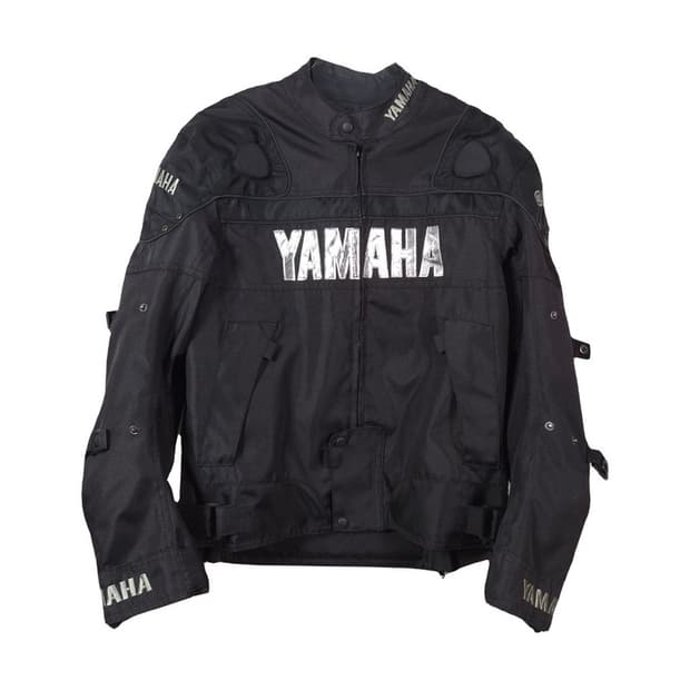 야마하 실버 로고 메쉬 레이싱 바이크 자켓 XL