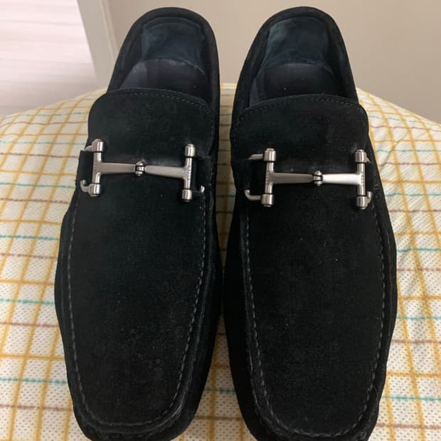 발리 드라이빙 슈즈 스웨이드 블랙 255-260사이즈