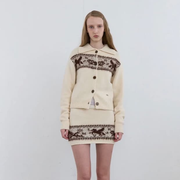 기준 [닝닝착용] Nordic Knit Ivory 셋업