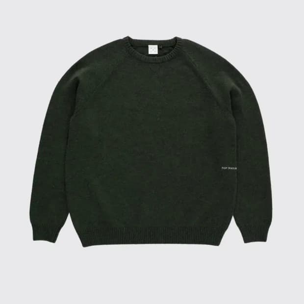 팝트레이딩컴퍼니 POP TRADING COMPANY 니트 다크그린 (S)