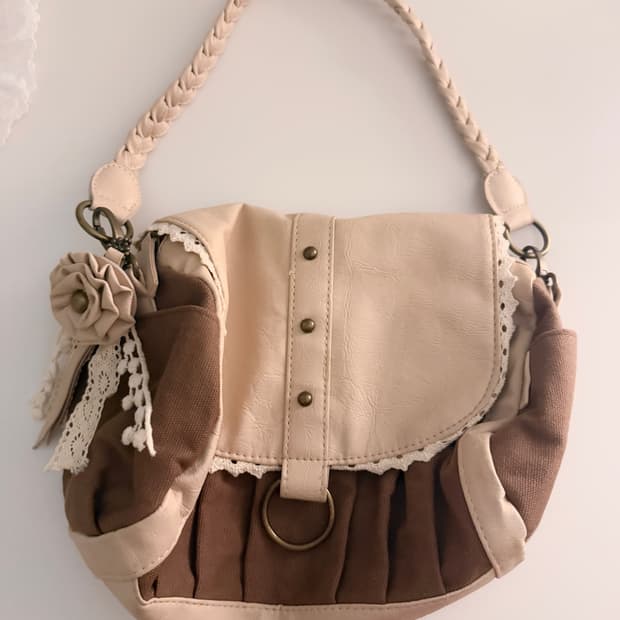 로리타 레이스 터크 모리 빈티지 토트백 숄더백