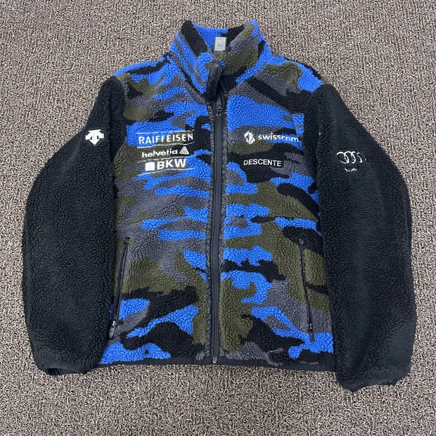 데상트 아우디 플리스 후리스 털 자켓 카모패턴 105(XL)