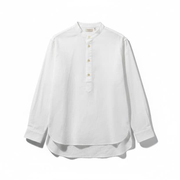 로드존그레이 화이트 헨리넥 셔츠